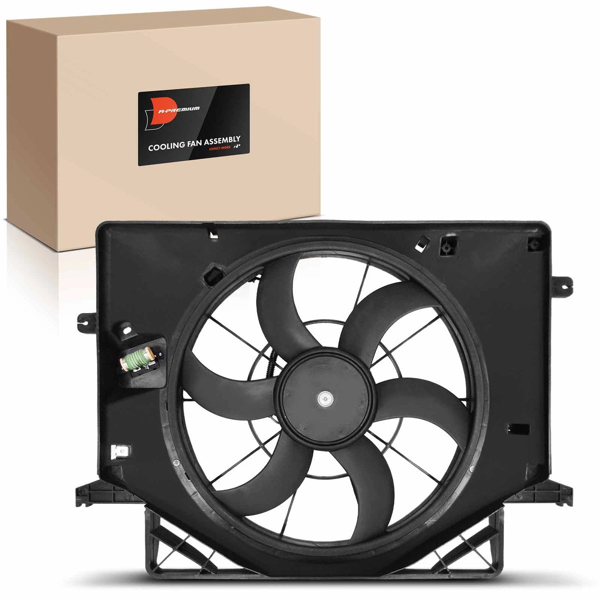 Cooling Fan Assembly w/ Shroud for Hyundai Genesis Coupe (2010–2012) 253802M210, 620-443