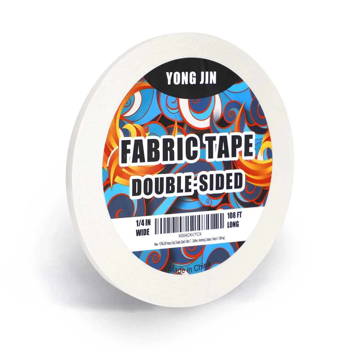 Double Sided Fabric Tape for Hemming (1/4 inch x 108 feet)