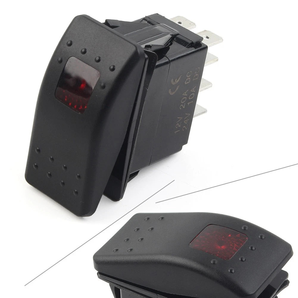 Rocker Start Stop Switch for Onan Cummins RV Generator (5 Pin Connect)