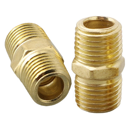 Brass Pipe Adapter for Air Line Air Tool Connector Fittings (1/4 inch)