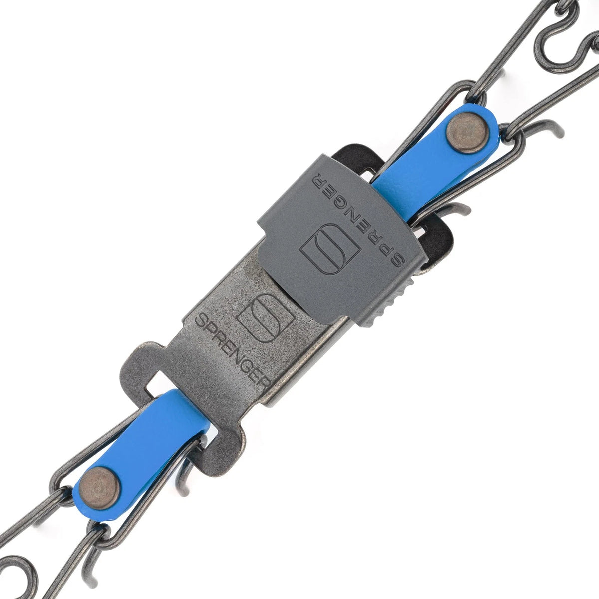 Black Stainless Steel Dog Collar with Quick Release ClicLock Buckle