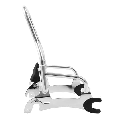Chrome 12" Backrest Sissy Bar Luggage Rack for Indian Chief Dark Horse (2014–2018)