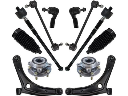 Set of 4 Wheel Hub Control Arm Ball Joint Tie Rod End Kit for Mitsubishi Lancer - 21859THSP