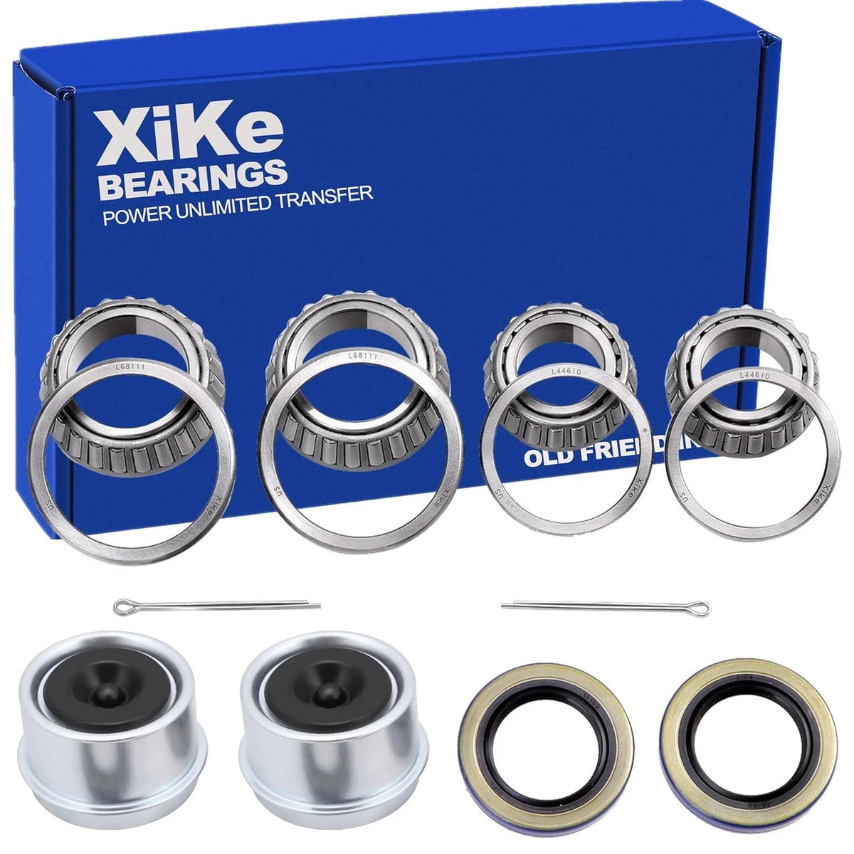 Set of 2 Trailer Bearings Kit for 3500 lbs Axles