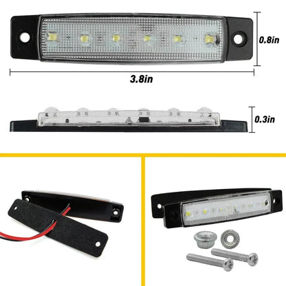 10X White LED Rock Light Pods for 12V Off Road Truck Car ATV SUV