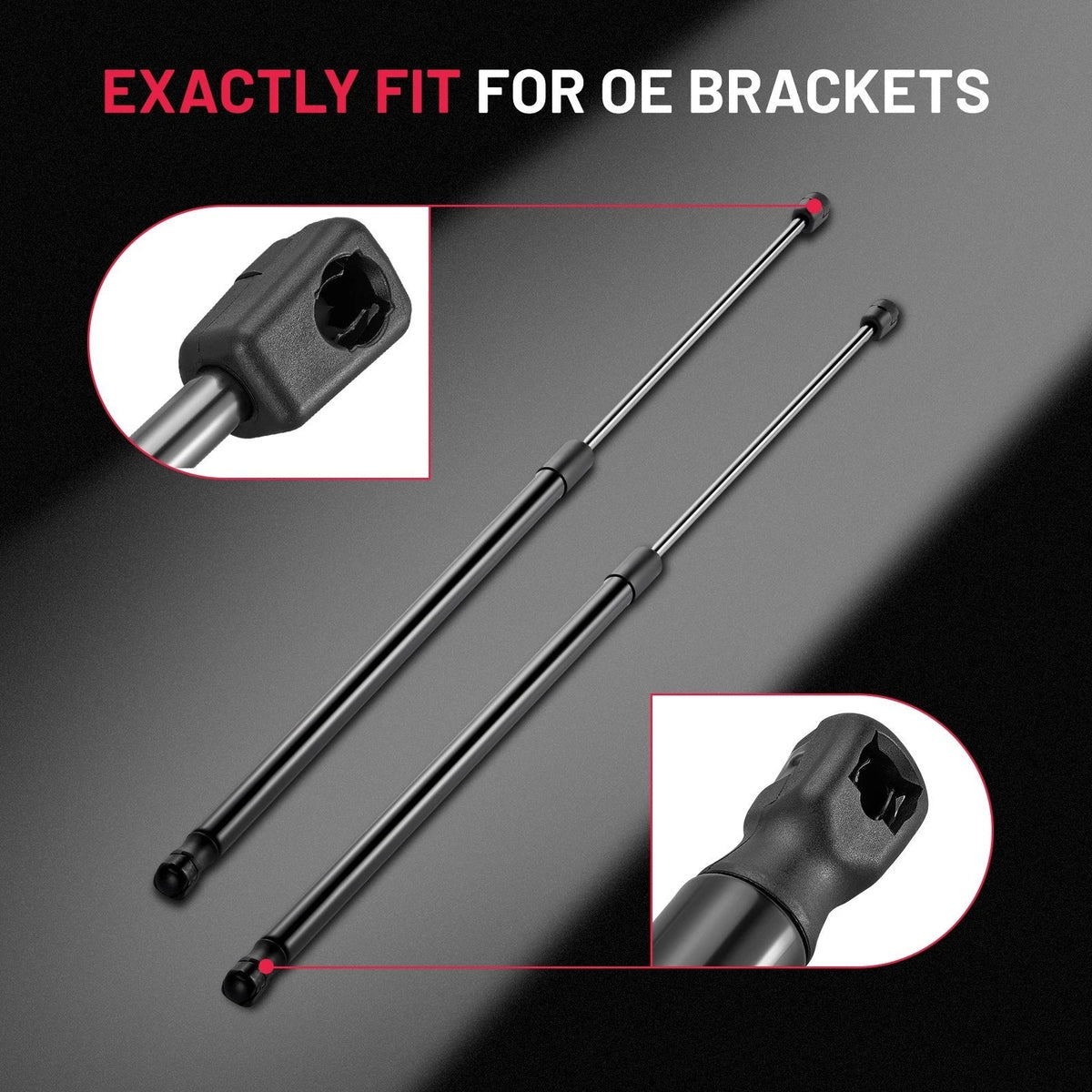 2X Front Hood Lift Supports for Toyota Solara (2004–2008) 6466