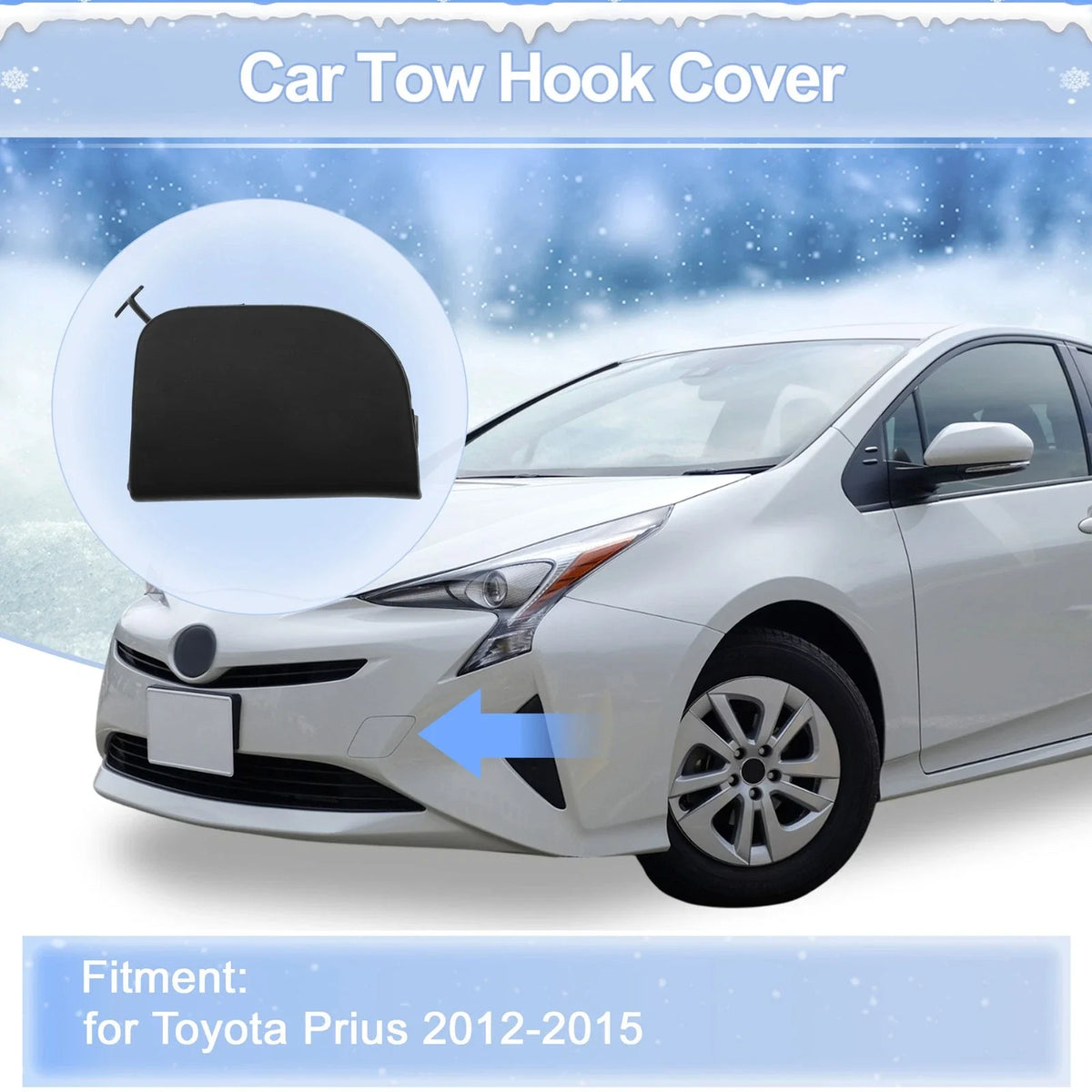 Tow Hook Cover Cap for Toyota Prius (2012–2015) No. 5212847907