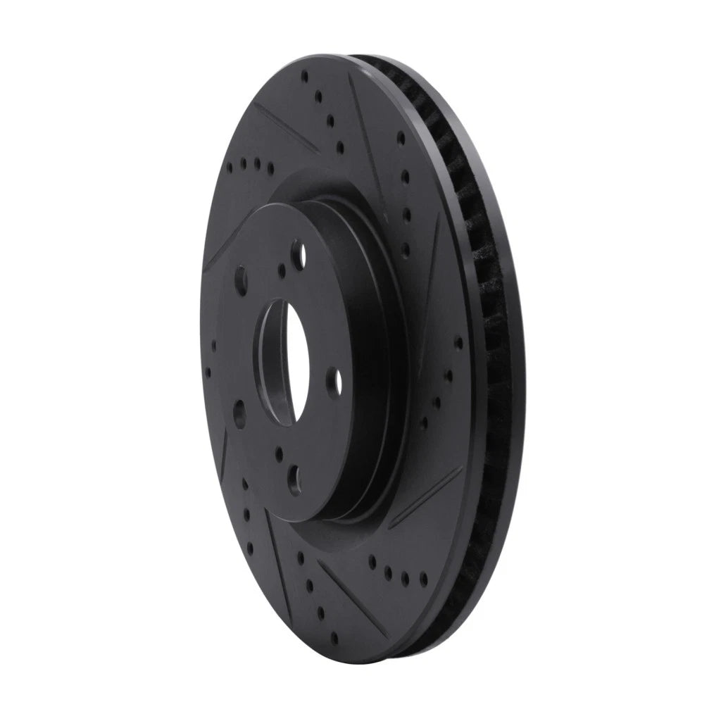 Drilled and Slotted Brake Rotor for Pontiac Vibe (2009–2010) ALX-PAU-DF-633-76080R-CLA5