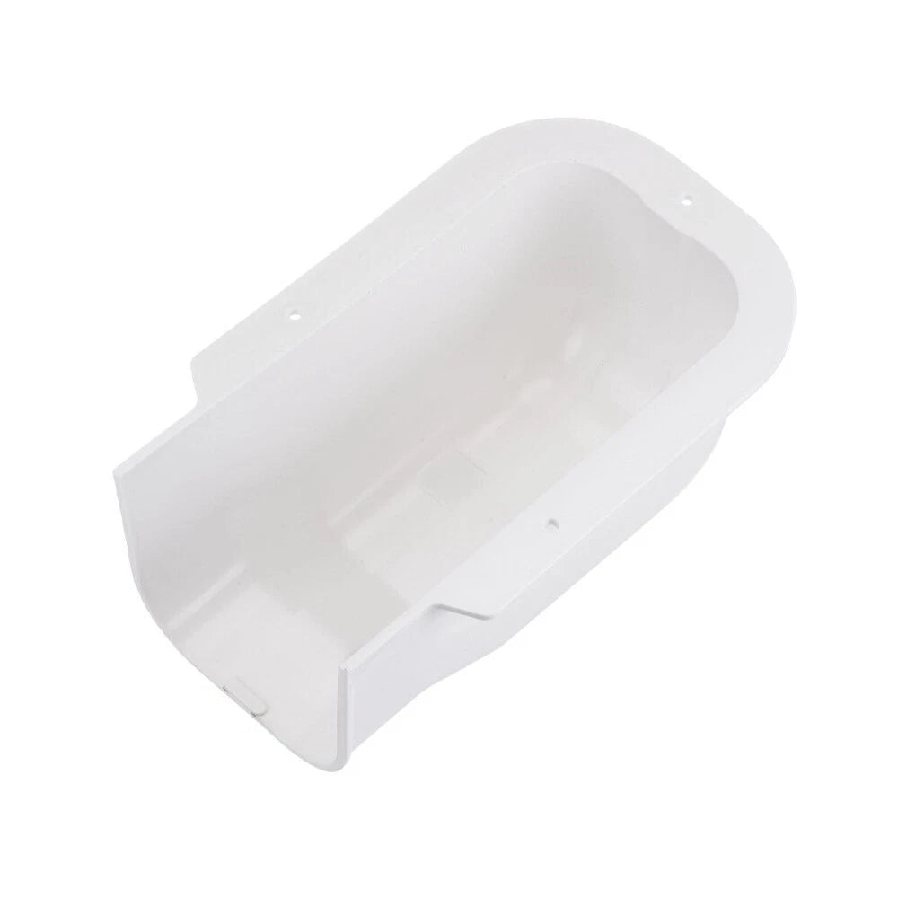 2X 3" PVC Decorative Line Cover Wall Entry Cap for Air Conditioner White
