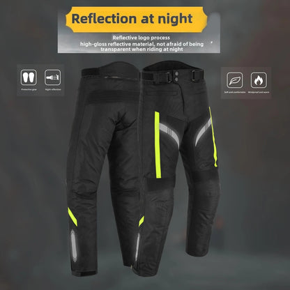 Waterproof Armored Motorcycle Pants with Removable Protectors