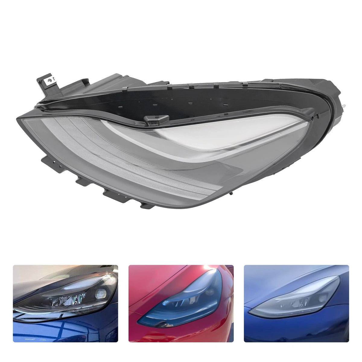 Left Driver Side Headlight for Tesla Model 3/Y (2021–2023) 1514952-00-C, LED