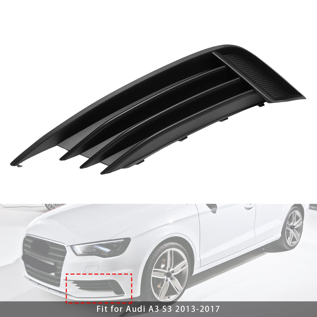 Fog Light Grille Left for Audi A3 S3 (2013–2017) 8V5807681