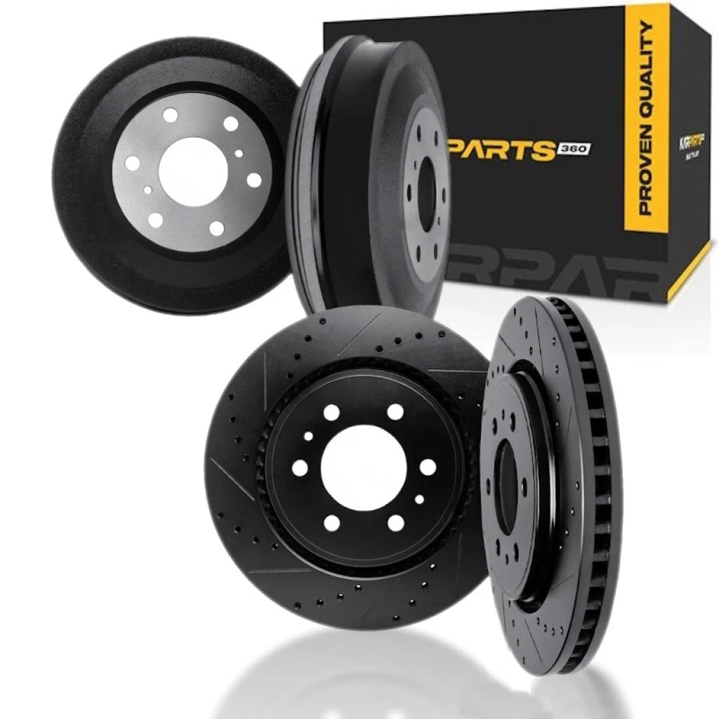 Rotor Set for Buick LeSabre (1992–1997) | Drilled and Slotted ALX-PAU-DF-8004-47016-CLA5