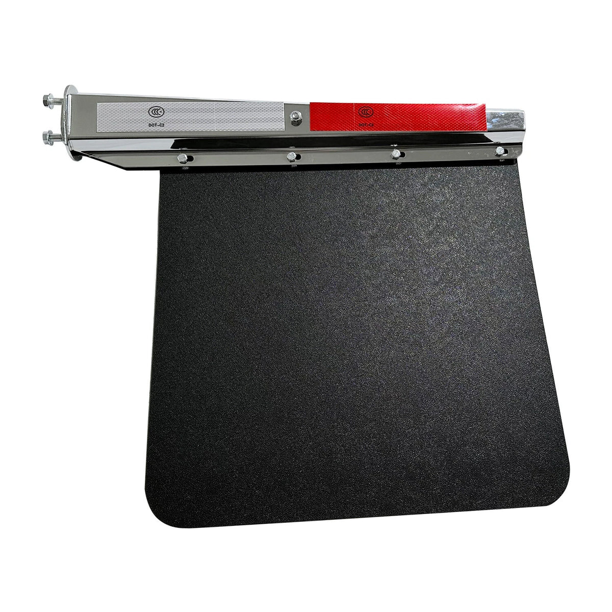 2X Mud Flap Hangers & 24"x30" Stainless Steel Mud Flaps for Semi Truck