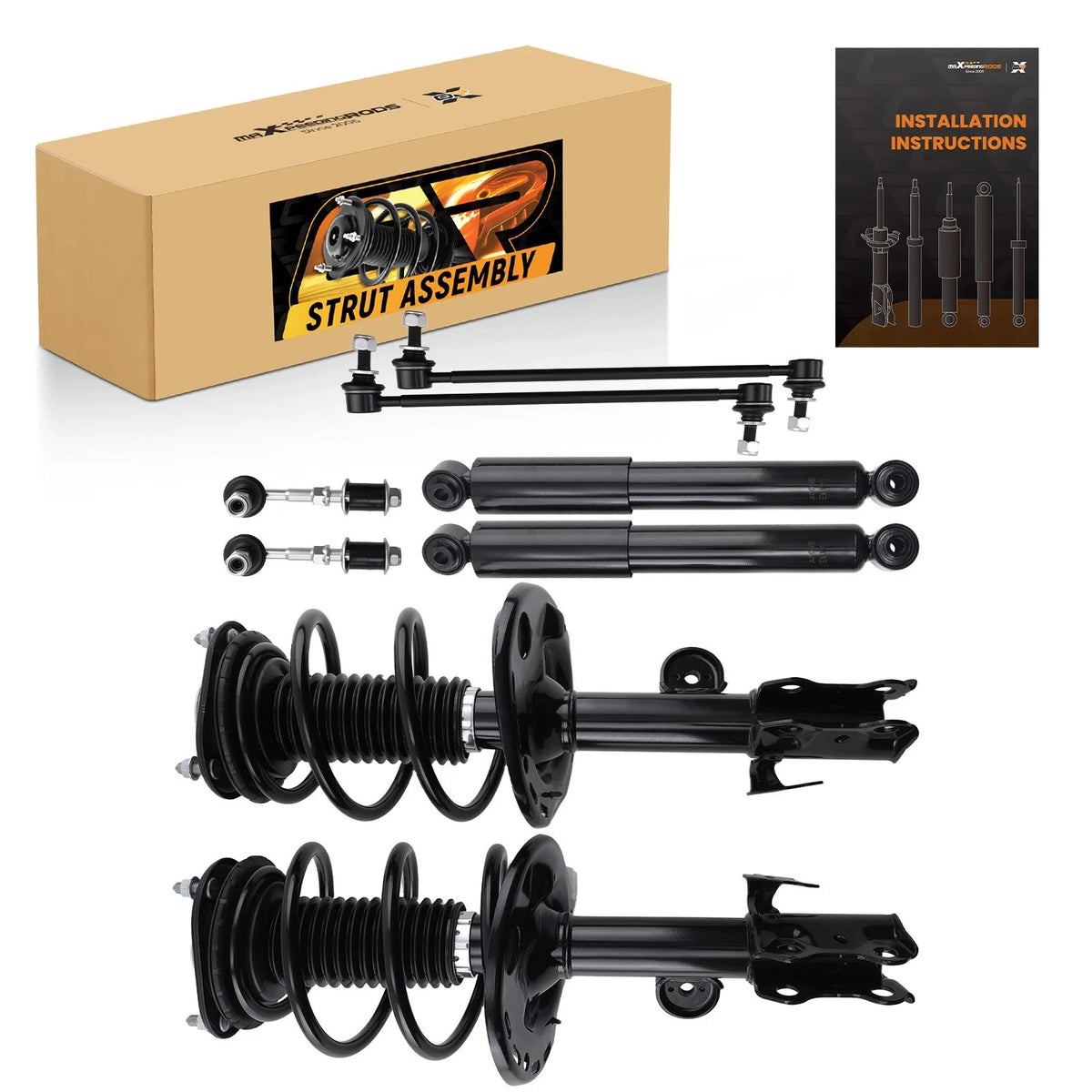 Front Struts & Rear Shocks & Sway Bar Links for Toyota RAV4 (2006–2012)