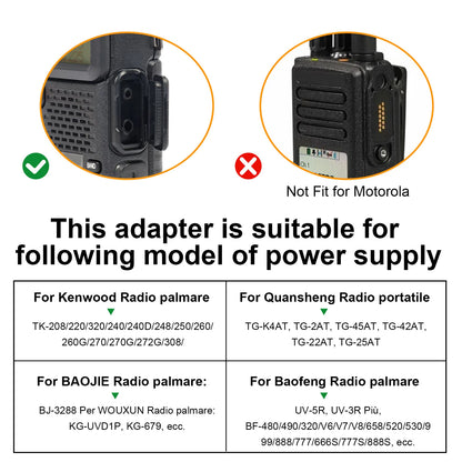 4X Acoustic Tube Earpiece Headset for Walkie Talkie Two-way Radio