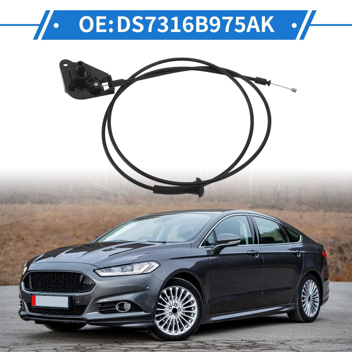 Hood Release Cable No.DS7316B975AK for Ford Mondeo V (2014)