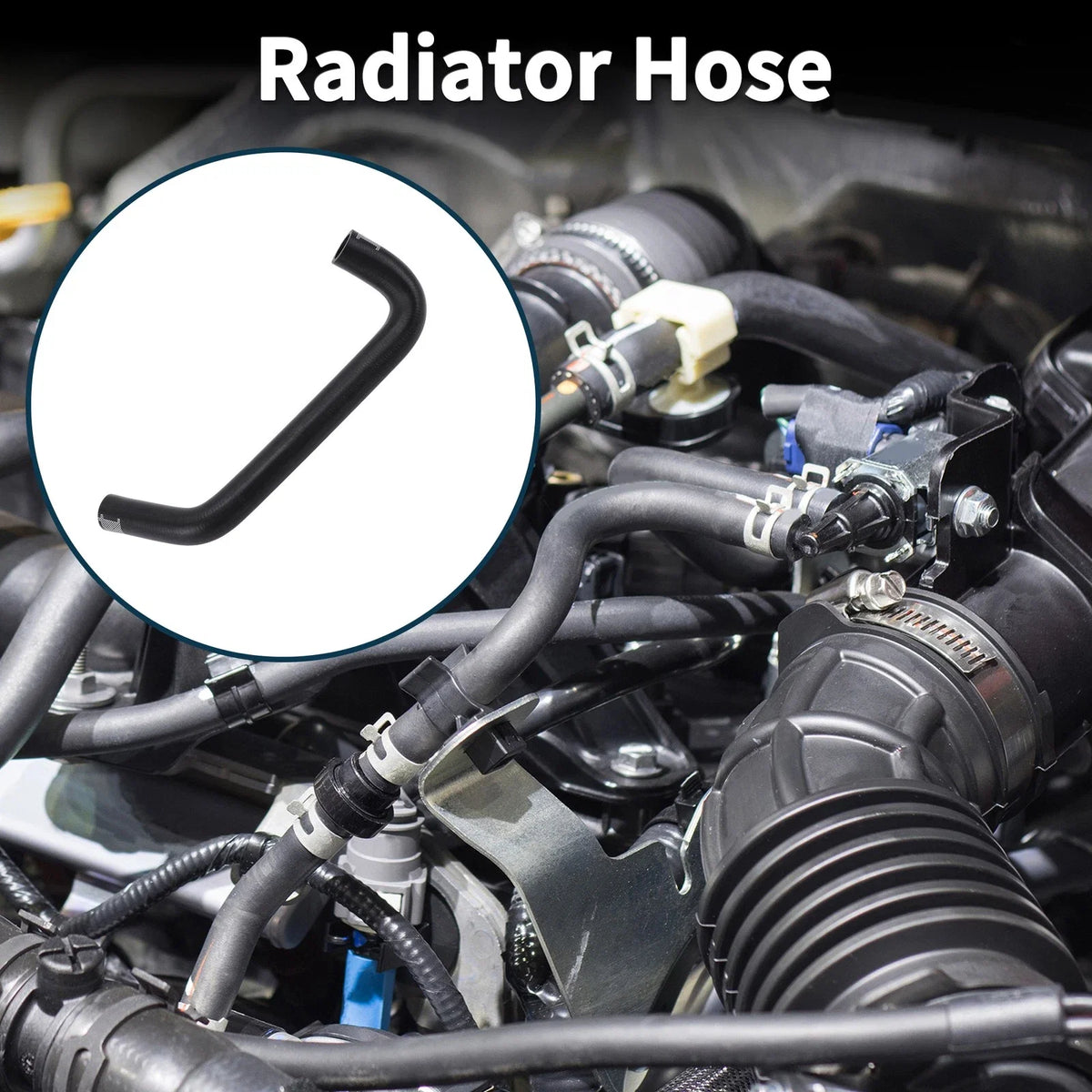 Radiator Hose for Audi Q7 4L (2007–2015) No. 7L0121157 Rubber Coolant Pipe
