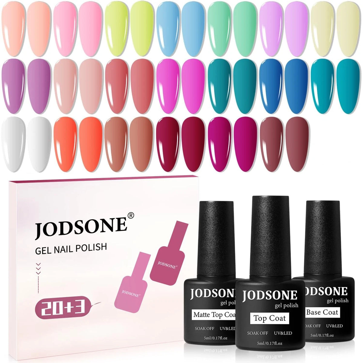 20-Color Gel Set for Automotive Detailing (Pack of 23)