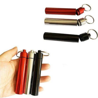 6pcs Waterproof Capsule Pill Case for Medicine Storage