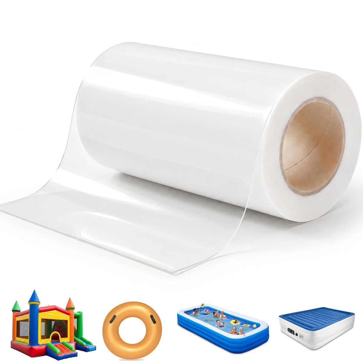 16.4FT x 6 Inch TPU Waterproof Repair Tape, Heavy Duty Vinyl Patch Kit