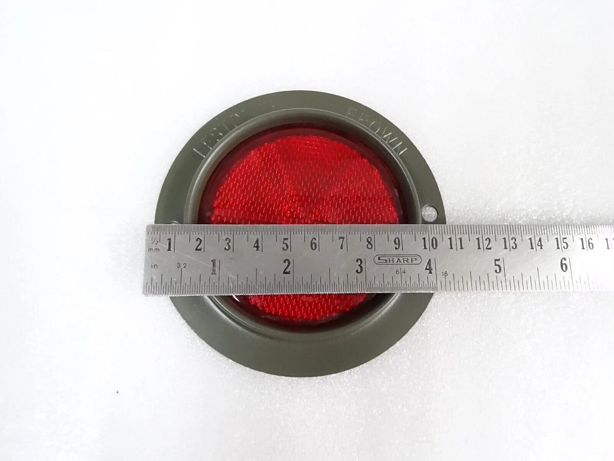 Pair Red Reflectors for Jeep Willys M38 M38A1 M151 M37 M715 (Late M-series)