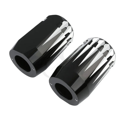 Aluminum Upper Fork Slider Covers for Harley Road King Electra Glide (1984–2013)
