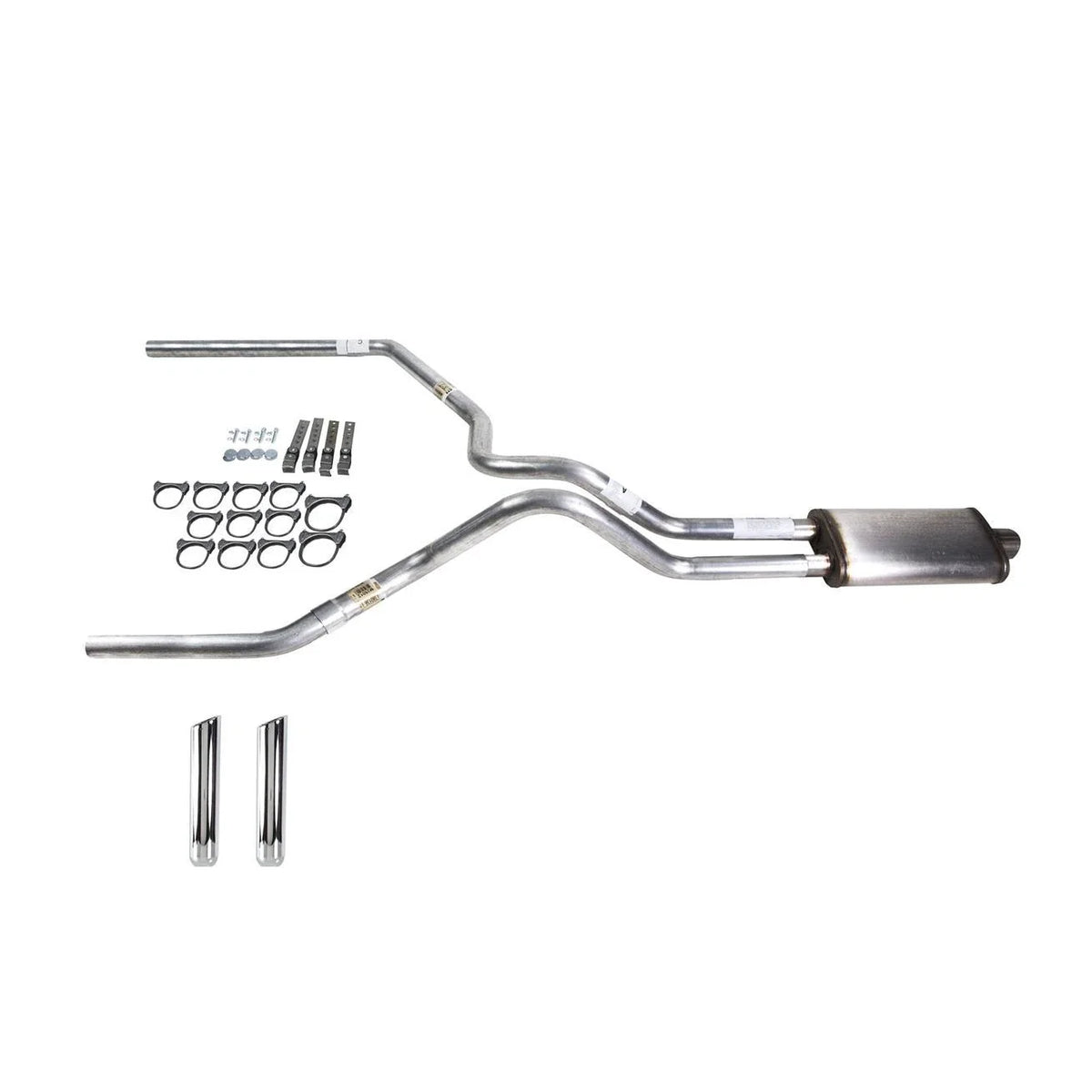 Dual Exhaust Pipe for F150 (1998–2004) Stainless Steel with RW Tip