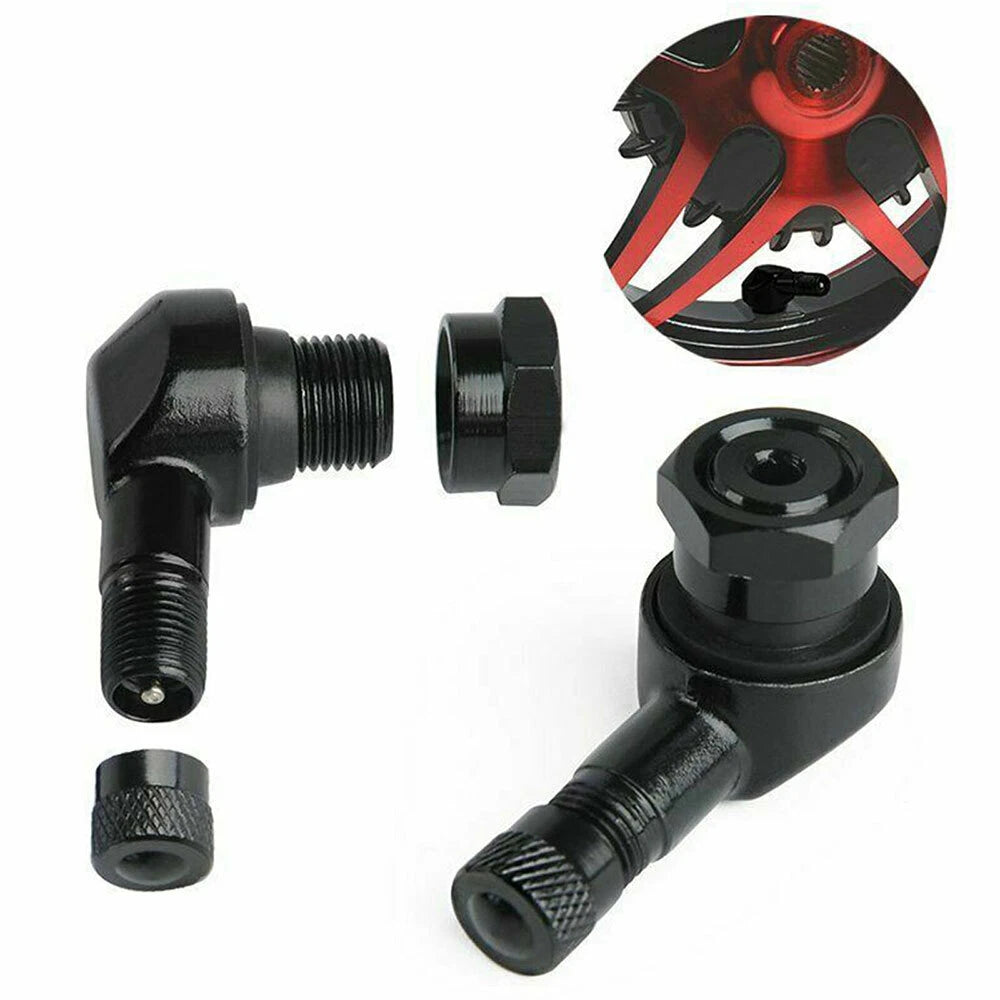 8X 11.3mm Tire Wheel Stem Valve for Motorcycle (90 Degree Angled)