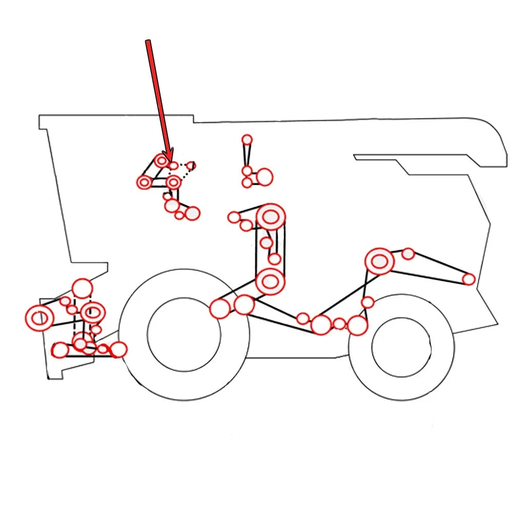Rear Beater Drive Belt for Massey Ferguson 550 (240447M3)