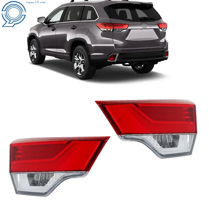 Pair of Red LED Tail Light Lamps for Toyota Highlander (2017–2019)