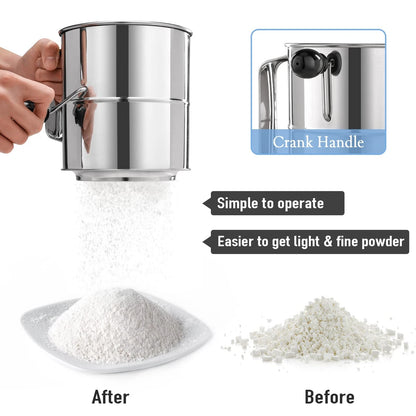 5 Cup Flour Sifter for Kitchen Use (No Year Range)