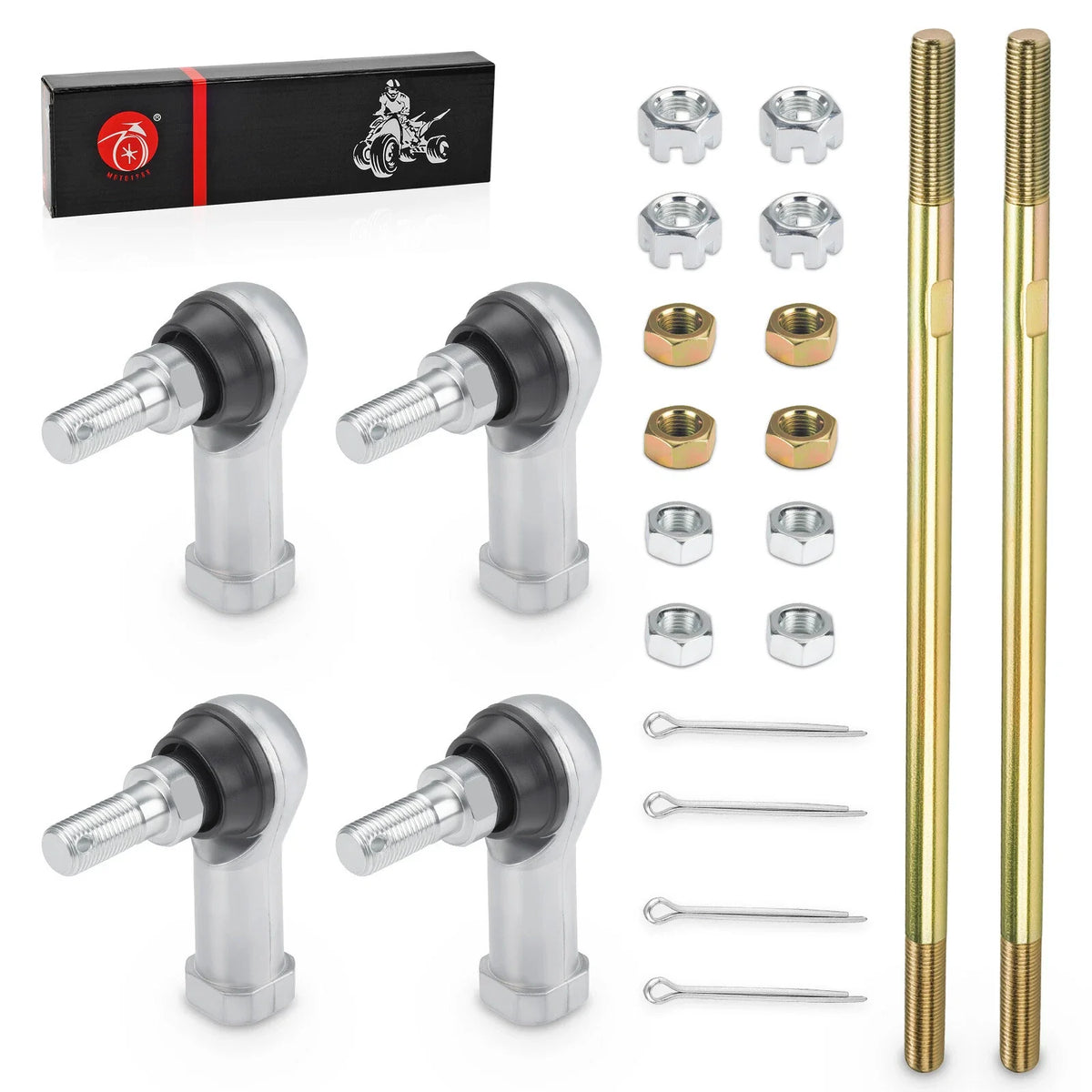 Set of 2 Tie Rod Ends for Honda Rancher 420 TRX420TM (2007–2013)