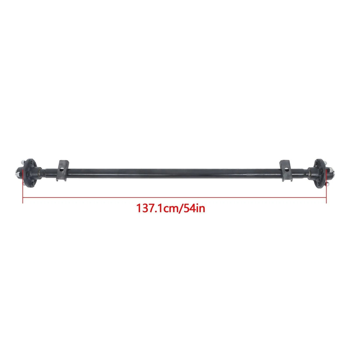 Set of 4 Idler Trailer Boat Axles 2000 lbs 4 on 4" with U-Bolt Kit (14872060)