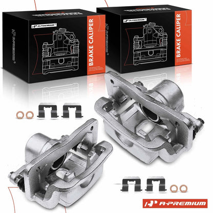 Pair Rear Brake Calipers for Hyundai Santa Fe (2010–2016) Kia Sorento (2011–2019)