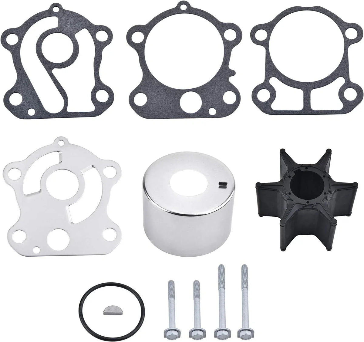 Water Pump Impeller Repair Kit for Yamaha Outboards 75 80 90 100HP (67F-W0078-00-00)