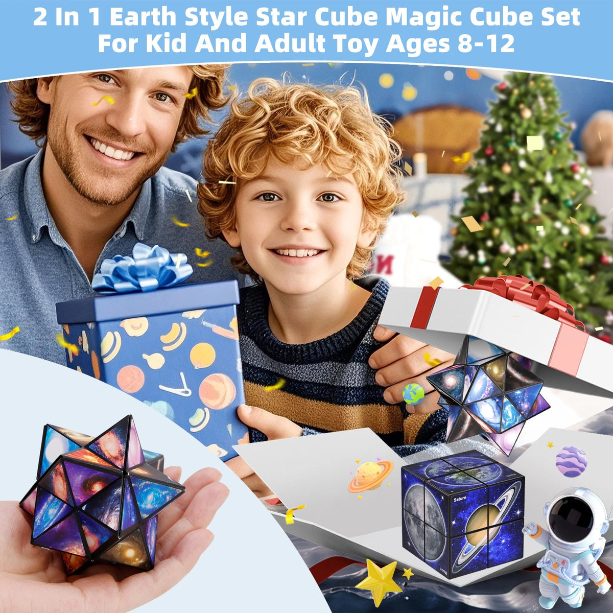 2X Magic Cube Set for Kids and Adults (Ages 8-12) T006-028