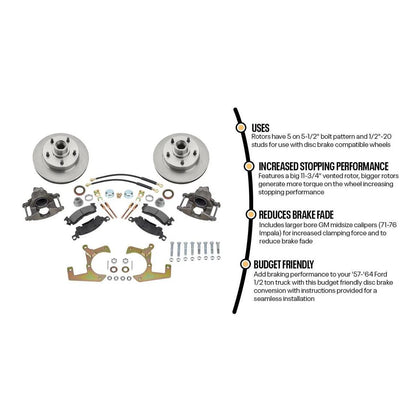 Complete Deluxe Disc Brake Kit for Ford F100 (1957–1964) 91031913