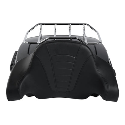 Chopped Trunk Backrest Luggage Rack for Harley Touring Road King (2014–2026)
