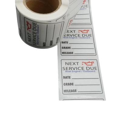 Oil Change Service Reminder Stickers for All Vehicles (200 Count)