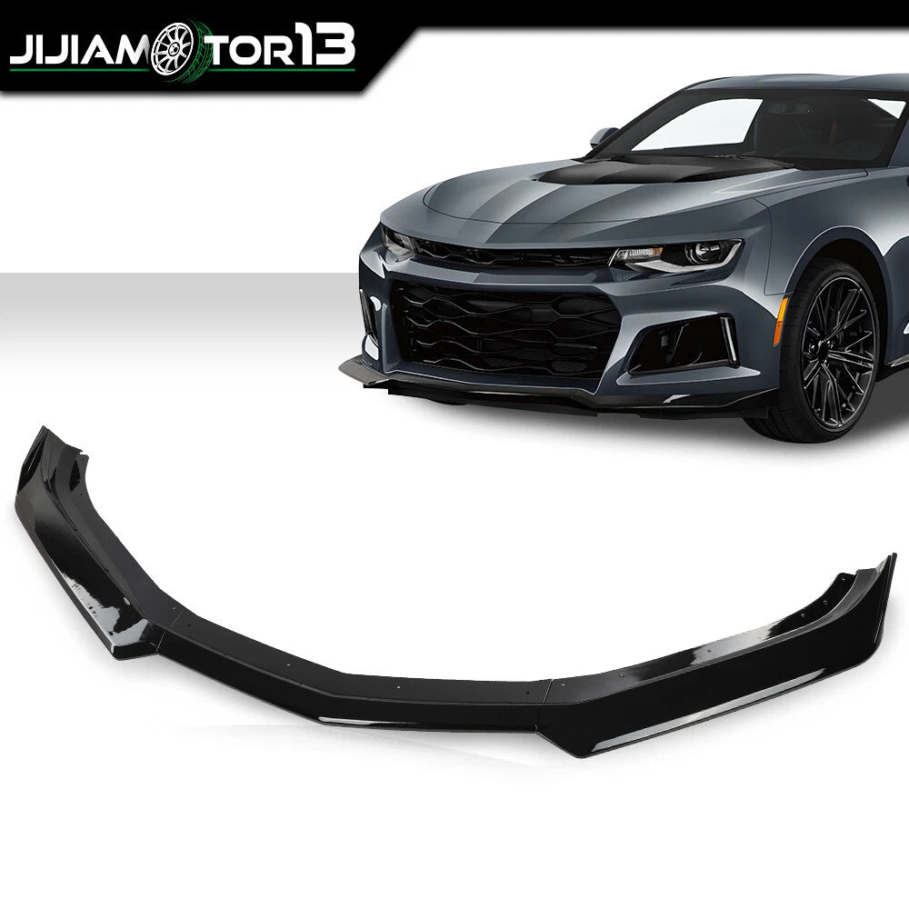 Gloss Black Front Bumper Lip Splitter for Chevy Camaro (2016–2021) J-02BUP45G6ABB