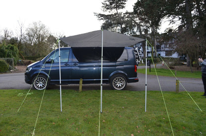 2X Awning Canopy for Campervan Caravan (2010–2023) 2.4 x 3m Medium Grey