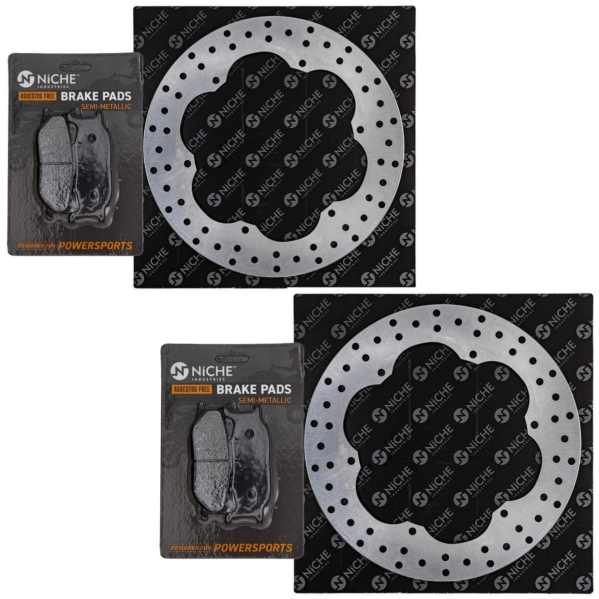 Front Left Brake Rotor Pad Kit for Yamaha (4WM-W0045-00-00)