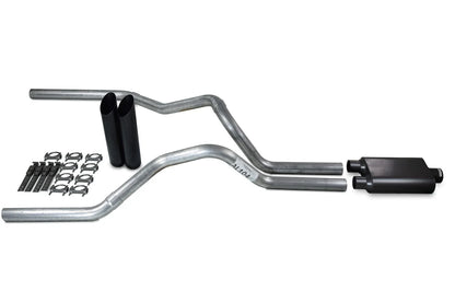 Dual Exhaust Kit for Chevy GMC 1500 Truck (1999–2006) - 2.5" Black Tips
