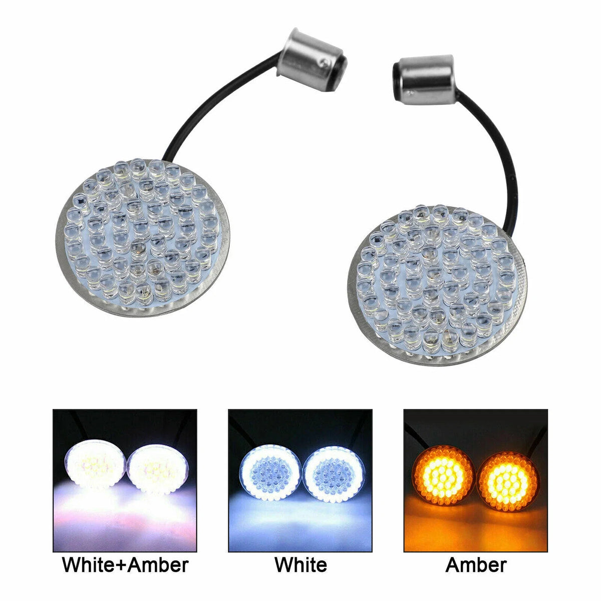 2Pcs 1157 LED Turn Signal Blinker Lights for Harley Dyna Softail (2000–2023)