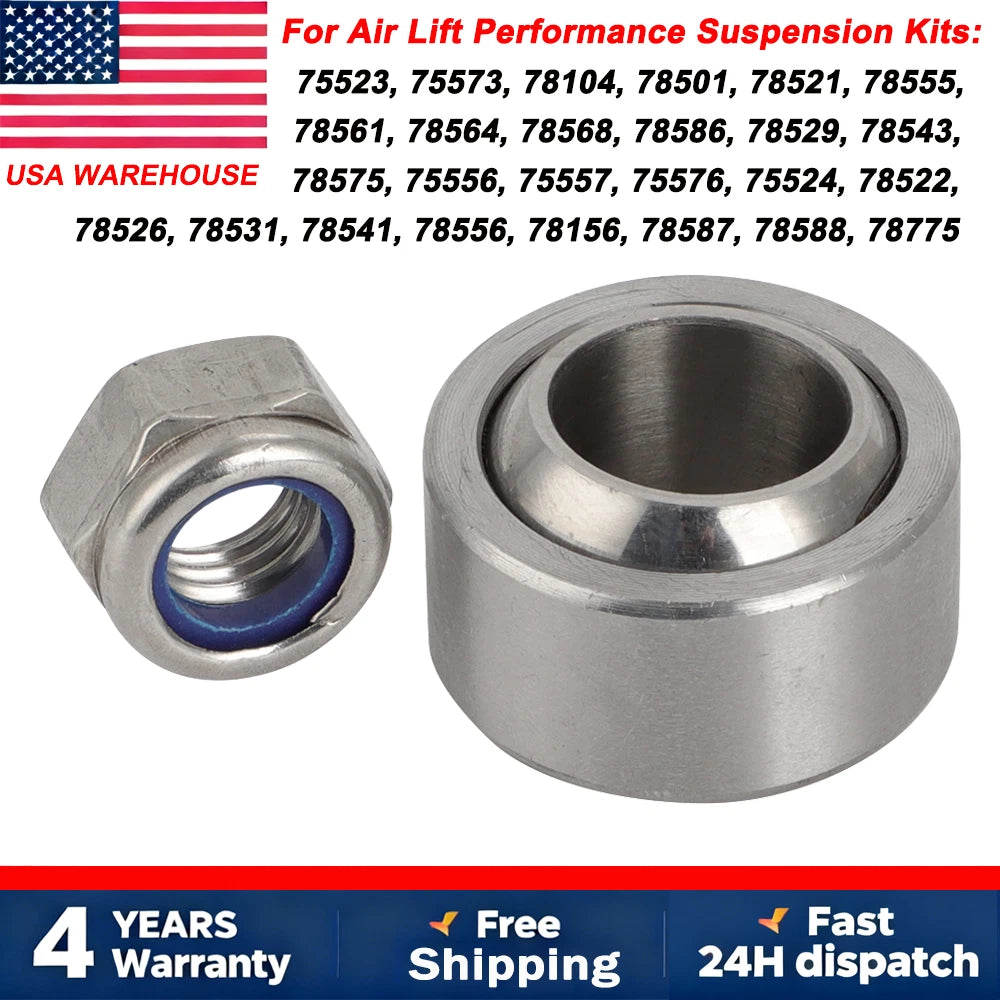 Upper Mount Pillowball Bearing & Nut for Air Lift Suspension (50754)