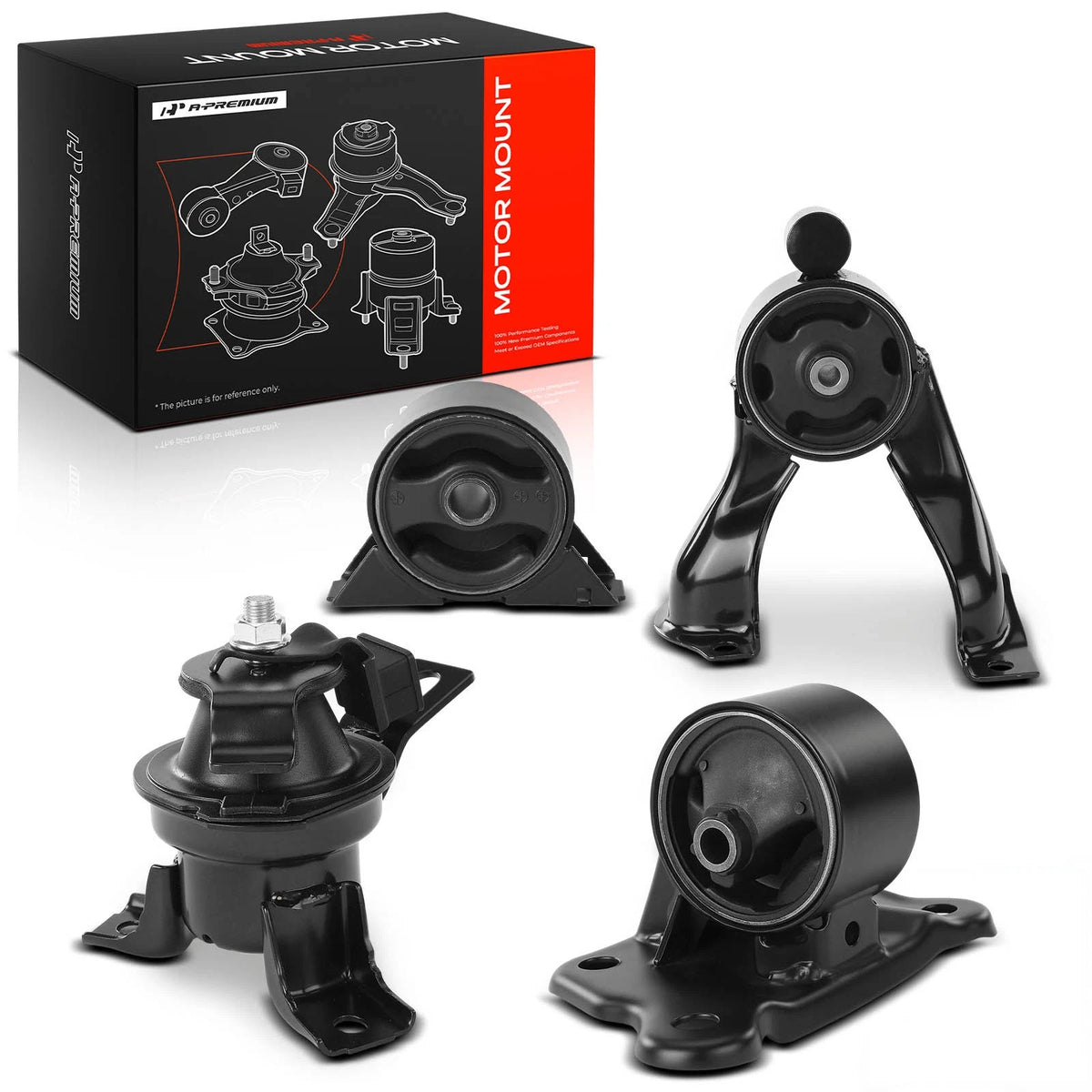 Set of 4 Engine Motor & Trans. Mounts for Mitsubishi Outlander (2003–2005) MN100335, MN100289, MR961709, MR961111