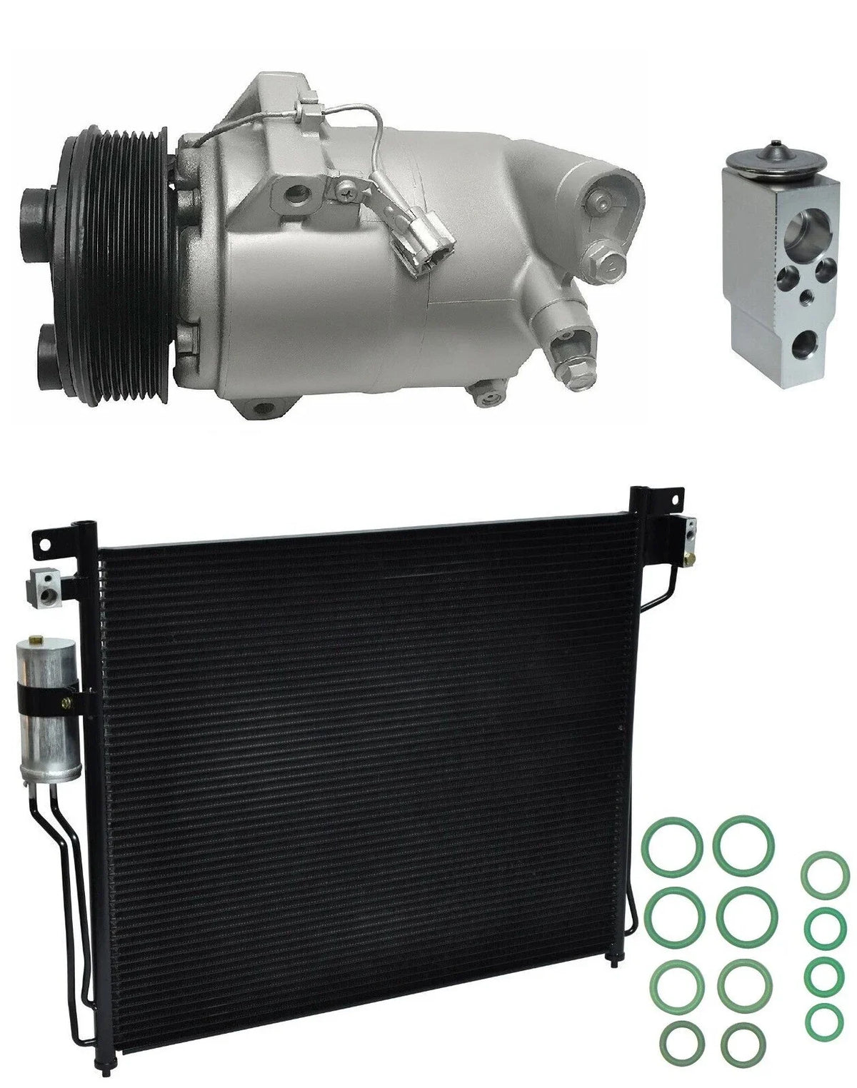 AC Compressor Kit With Condenser for Nissan Pathfinder 4.0L (2011–2016)
