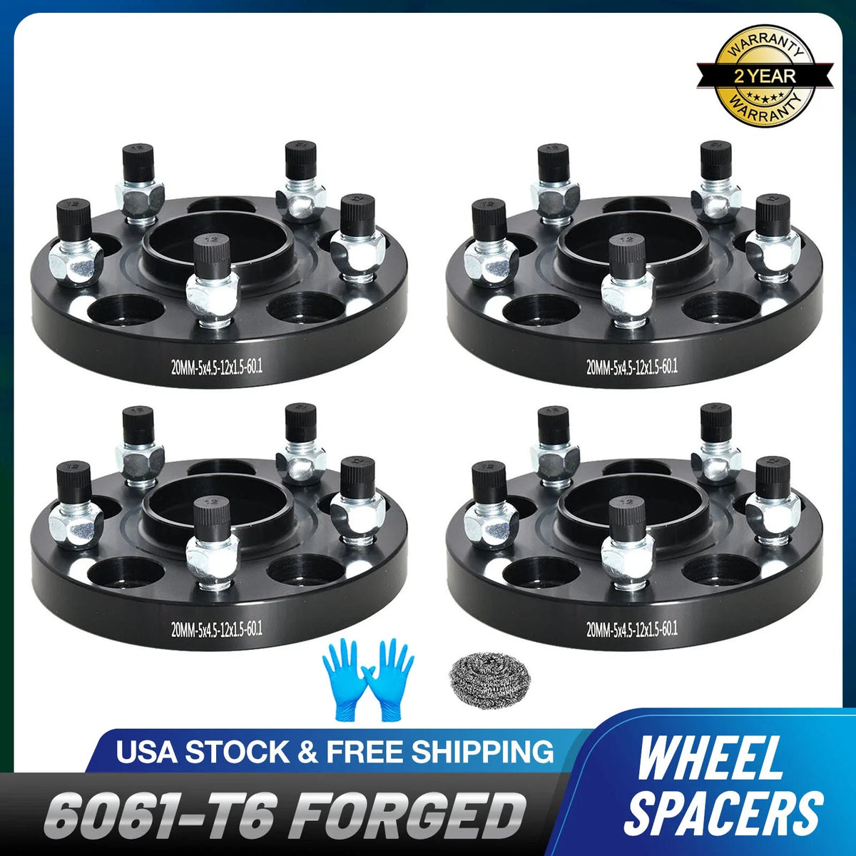Set of 4 Hubcentric Wheel Spacers 20mm M12x1.5 for Toyota Corolla iM (2017–2018)