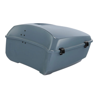 King Trunk for Harley Touring Street Glide (2014–2025) Sharkskin Blue Firestorm